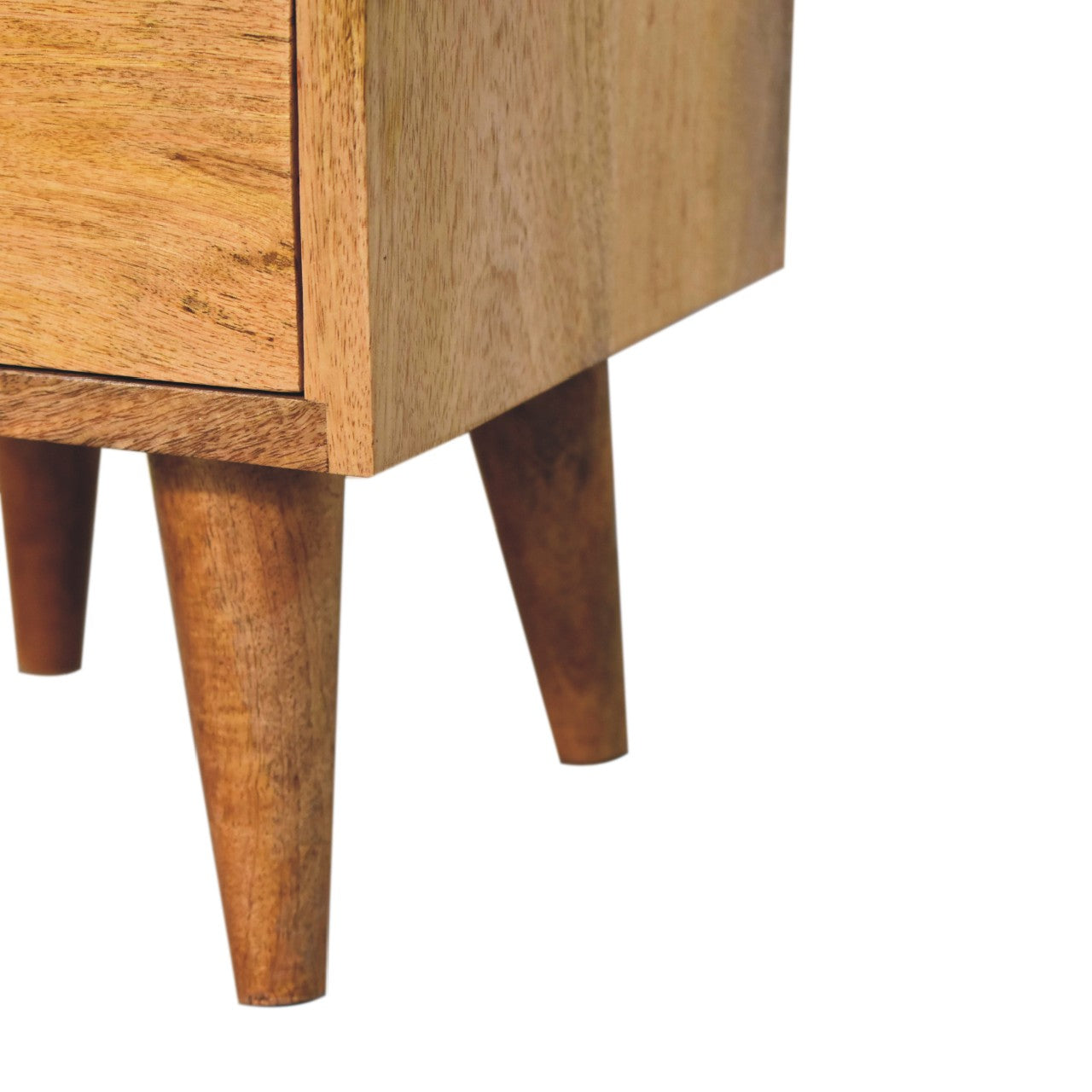 Narrow Mango Wood Bedside Table