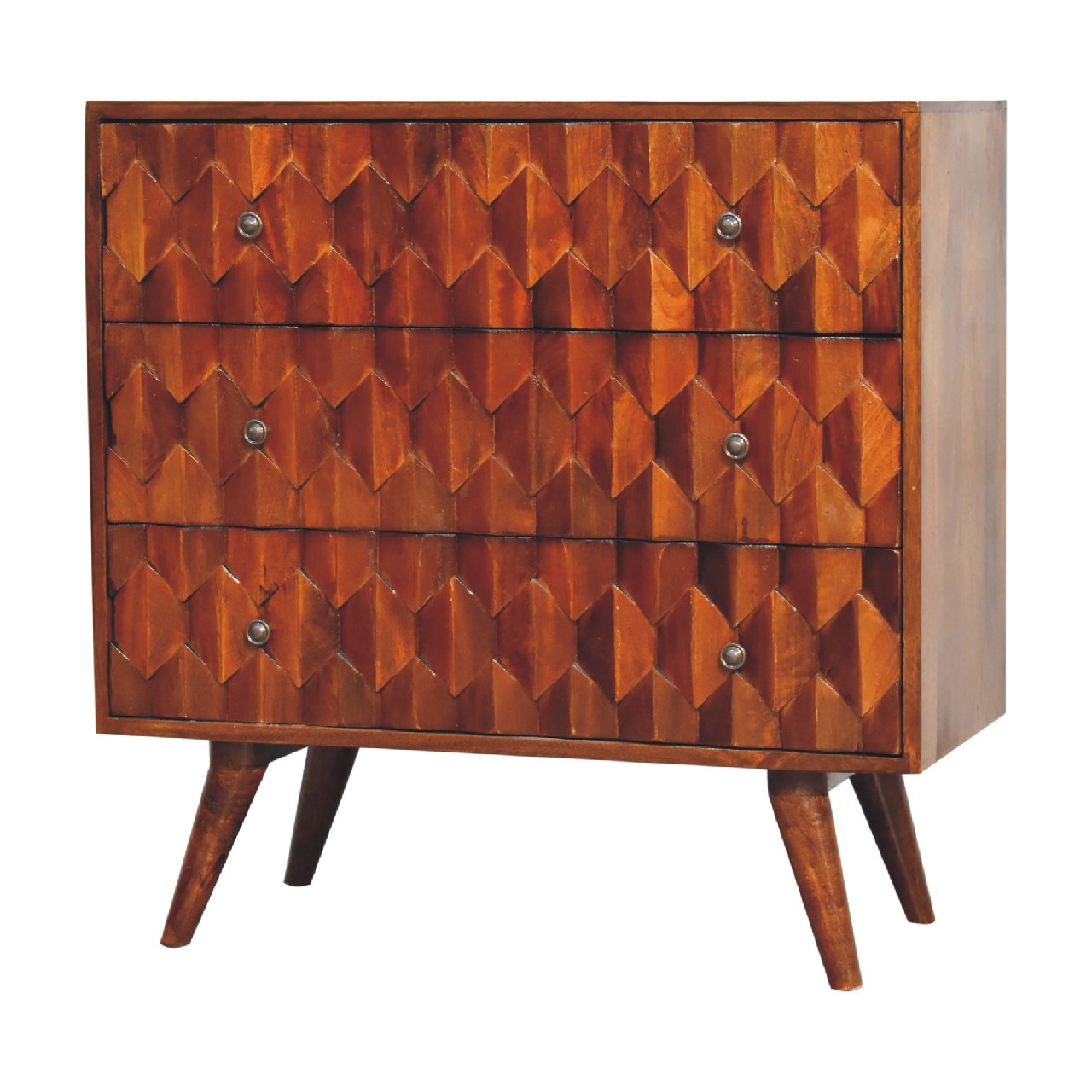 Pineapple Chestnut Chest of Drawers