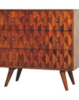 Pineapple Chestnut Chest of Drawers