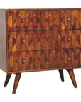 Pineapple Chestnut Chest of Drawers