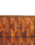 Pineapple Chestnut Chest of Drawers