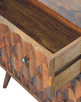 Pineapple Chestnut Chest of Drawers