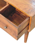 Classic Chestnut Coffee Table with Two Drawers