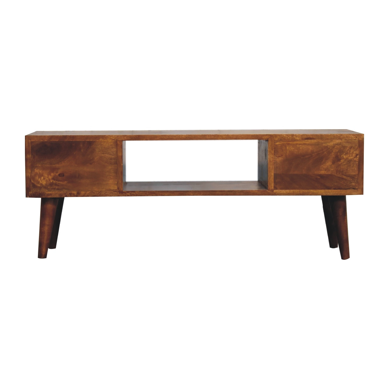 Classic Chestnut Coffee Table with Two Drawers