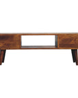 Classic Chestnut Coffee Table with Two Drawers