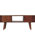 Laholm Mango Wood TV Unit in Chestnut