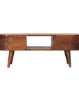 Laholm Mango Wood TV Unit in Chestnut