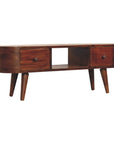 Laholm Mango Wood TV Unit in Chestnut