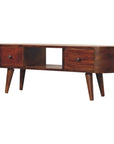 Laholm Mango Wood TV Unit in Chestnut