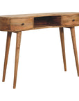 Floro Mango Wood Desk in Oak