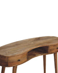 Floro Mango Wood Desk in Oak