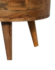 Small Rounded Mango Wood Coffee Table