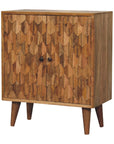 Small Pineapple Mango Wood Cabinet