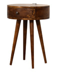 Oslo One Drawer Chestnut Bedside Table