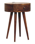 Oslo One Drawer Chestnut Bedside Table