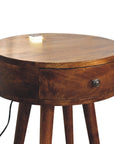 Oslo One Drawer Chestnut Bedside Table