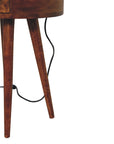 Oslo One Drawer Chestnut Bedside Table