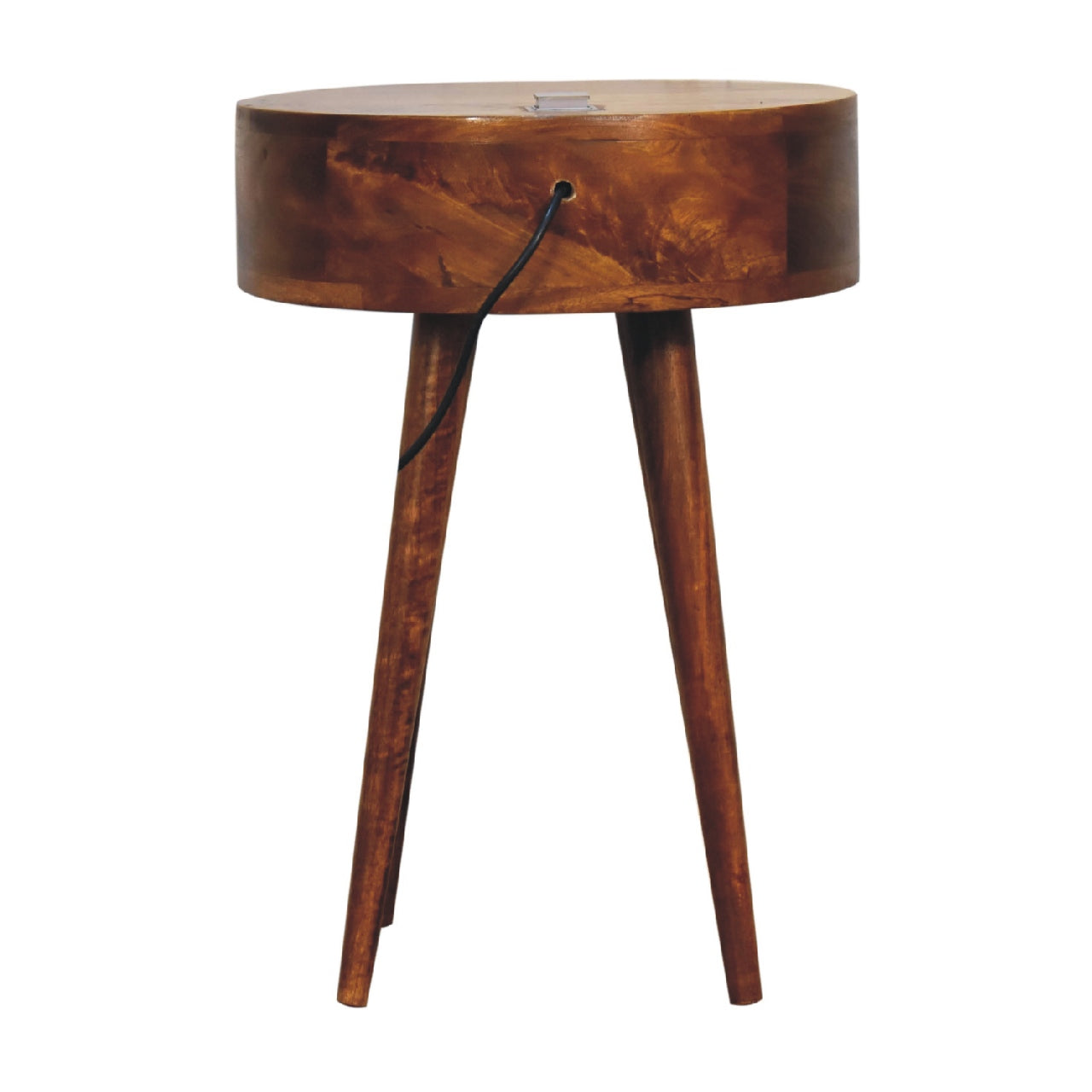 Oslo One Drawer Chestnut Bedside Table