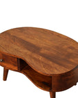 Small Wave Chestnut Coffee Table