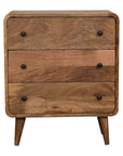 Kunn Mango Wood Chest of Drawers in Oak