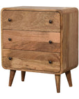 Kunn Mango Wood Chest of Drawers in Oak