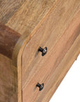 Kunn Mango Wood Chest of Drawers in Oak