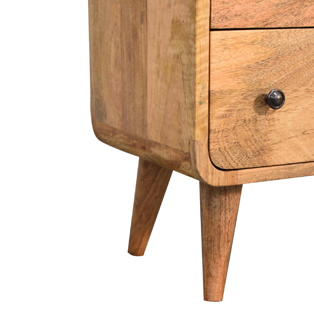 Kunn Mango Wood Chest of Drawers in Oak