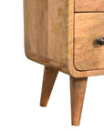 Kunn Mango Wood Chest of Drawers in Oak