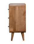 Kunn Mango Wood Chest of Drawers in Oak