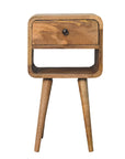 Goa North Mango Wood Bedside Table in Oak