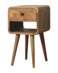 Goa North Mango Wood Bedside Table in Oak