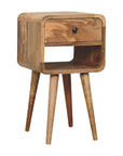 Goa North Mango Wood Bedside Table in Oak