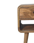 Goa North Mango Wood Bedside Table in Oak