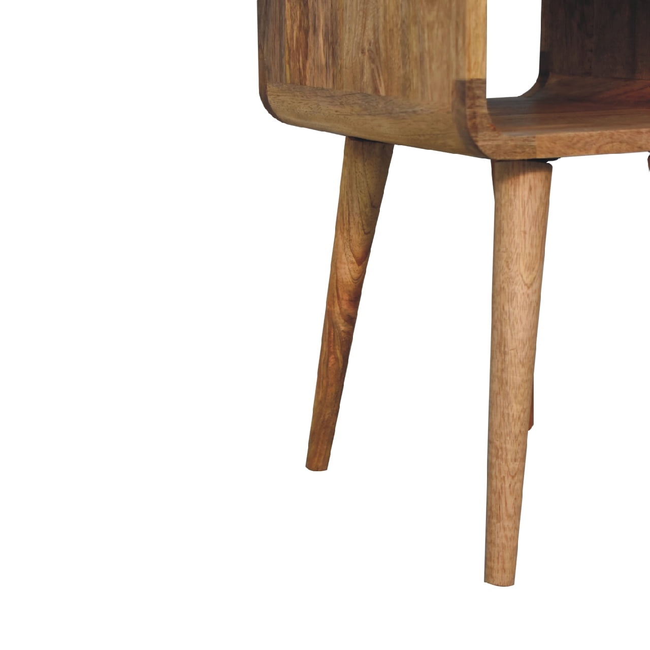 Goa North Mango Wood Bedside Table in Oak