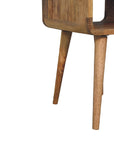 Goa North Mango Wood Bedside Table in Oak