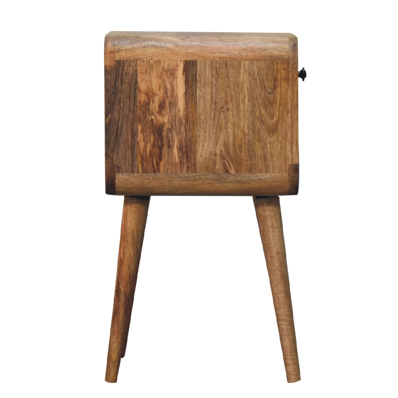 Goa North Mango Wood Bedside Table in Oak