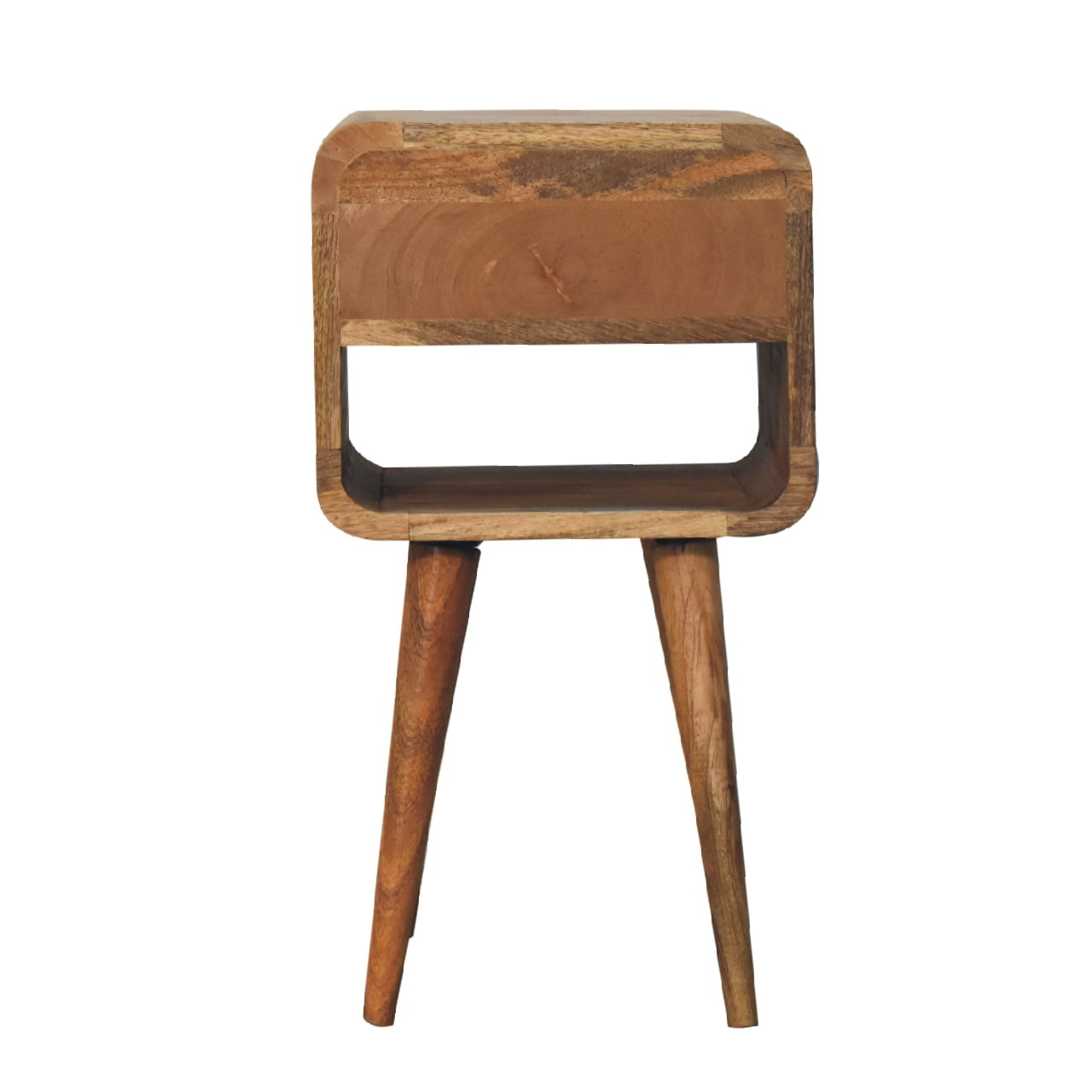 Goa North Mango Wood Bedside Table in Oak