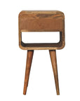 Goa North Mango Wood Bedside Table in Oak