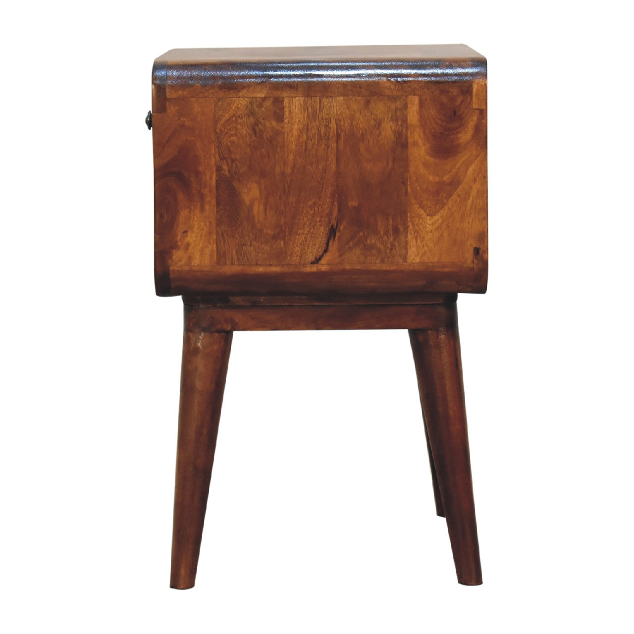 Curve Chestnut Bedside Table