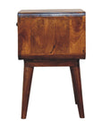 Curve Chestnut Bedside Table