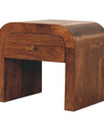 Bali Bedside Table in Chestnut Finish