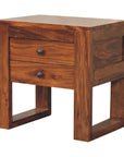 Modern Sheesham Wood Bedside Table