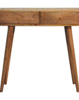 Azra Mango Wood Console Table in Oak