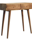 Azra Mango Wood Console Table in Oak