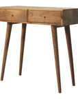 Azra Mango Wood Console Table in Oak