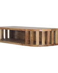 Biwa Floating Mango Wood Console Table