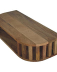 Biwa Floating Mango Wood Console Table