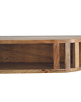 Biwa Floating Mango Wood Console Table