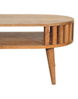 Biwa Mango Wood Coffee Table in Oak