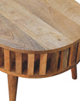 Biwa Mango Wood Coffee Table in Oak